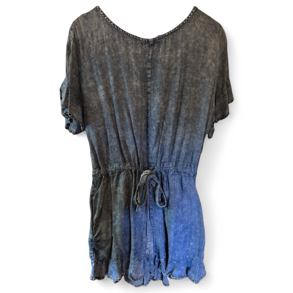 NWOT Blu Ivy Denim Short Sleeve Romper